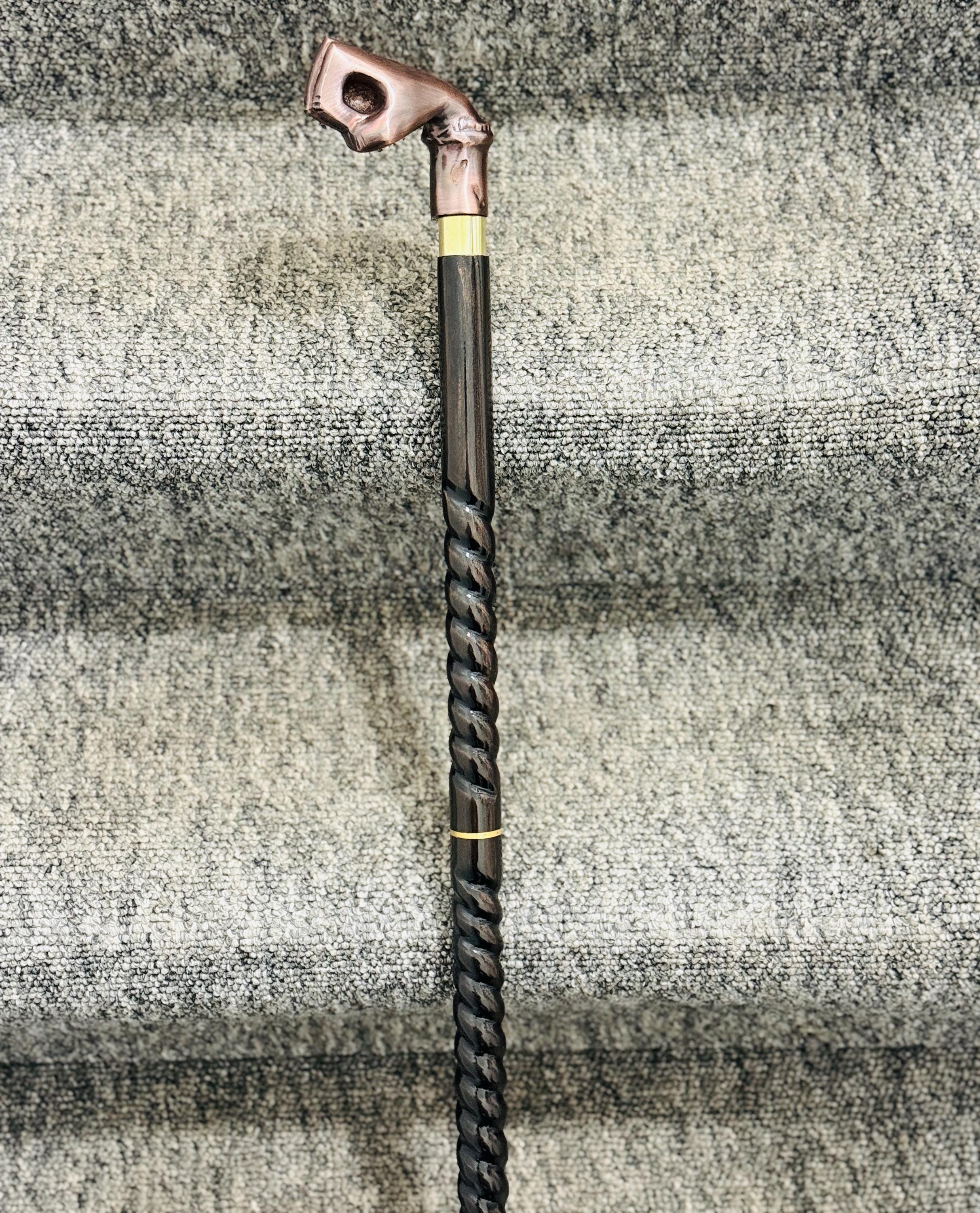 高齢者のための屋外散歩のための木製松葉杖マホガニー無垢材彫刻滑り