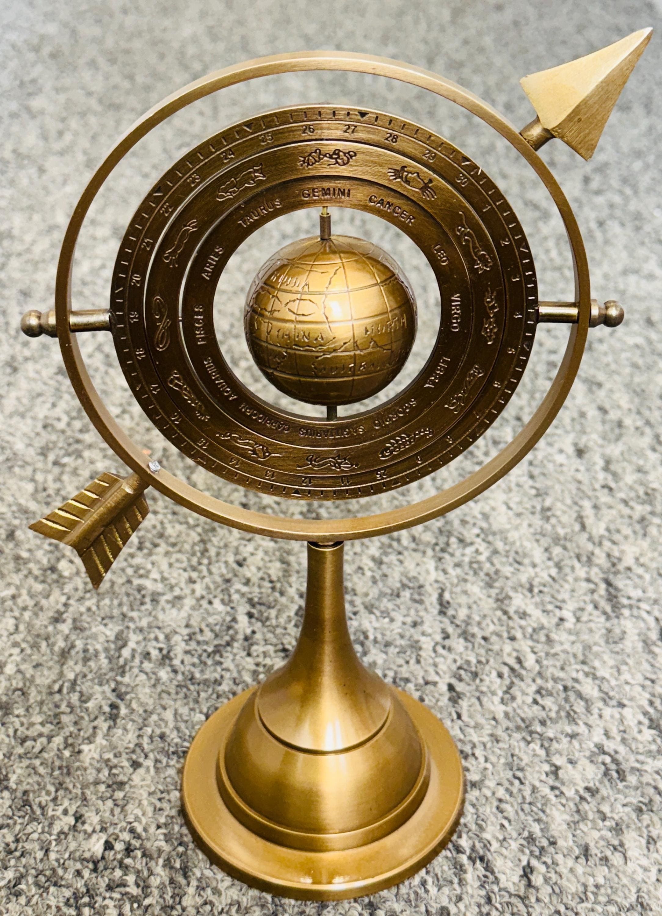 Brass Arrow Globe - Etsy display picture 1