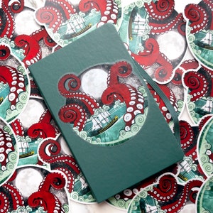 NEW **Clear** Vinyl Kraken Attack Sticker- New sizes!