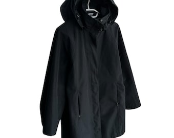 Lafuma Woman Gore-Tex Outdoor Black Waterproof Long Jacket