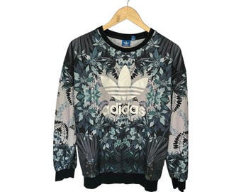 Adidas Blommig tröja för kvinnor, storlek M