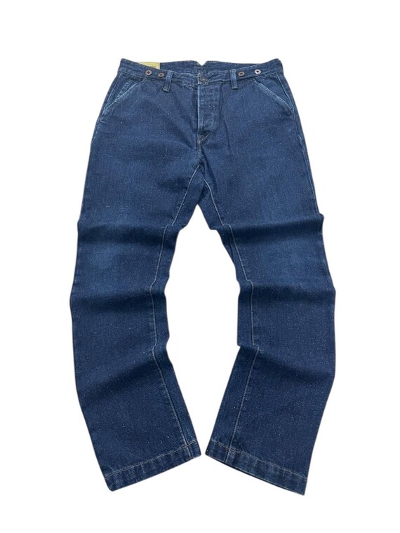Tela Genova Navy Japanese Style Selvedge Jeans Sz 32