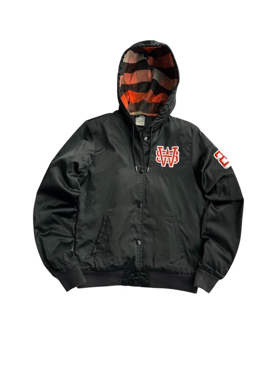 Vintage Nike Giacca Pile Varsity Giubbotto Bomber Nike Donna