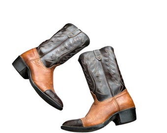 Vintage Western Leather Woman Boots Sz 36 EU 6 US