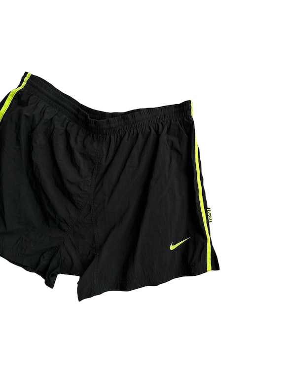 VTG 90S NIKE PREMIER BVB '09 BORUSSIA DORTMUND HOME FOOTBALL SHORTS XS