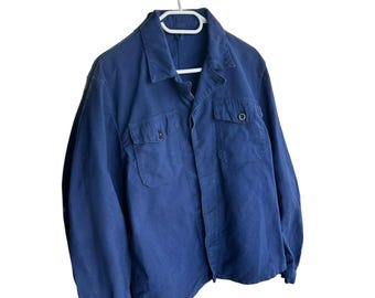 Vintage French Workwear 60s Genowyn Navy Jacket
