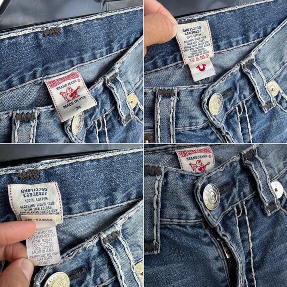 Vintage True Religion Section Bobby Super T Ripped Jeans Sz