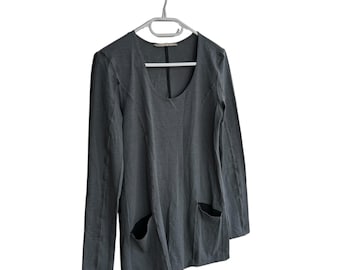 Vintage Marithe + Francois Girbaud Woman Asymmetrical Tunic Sz S