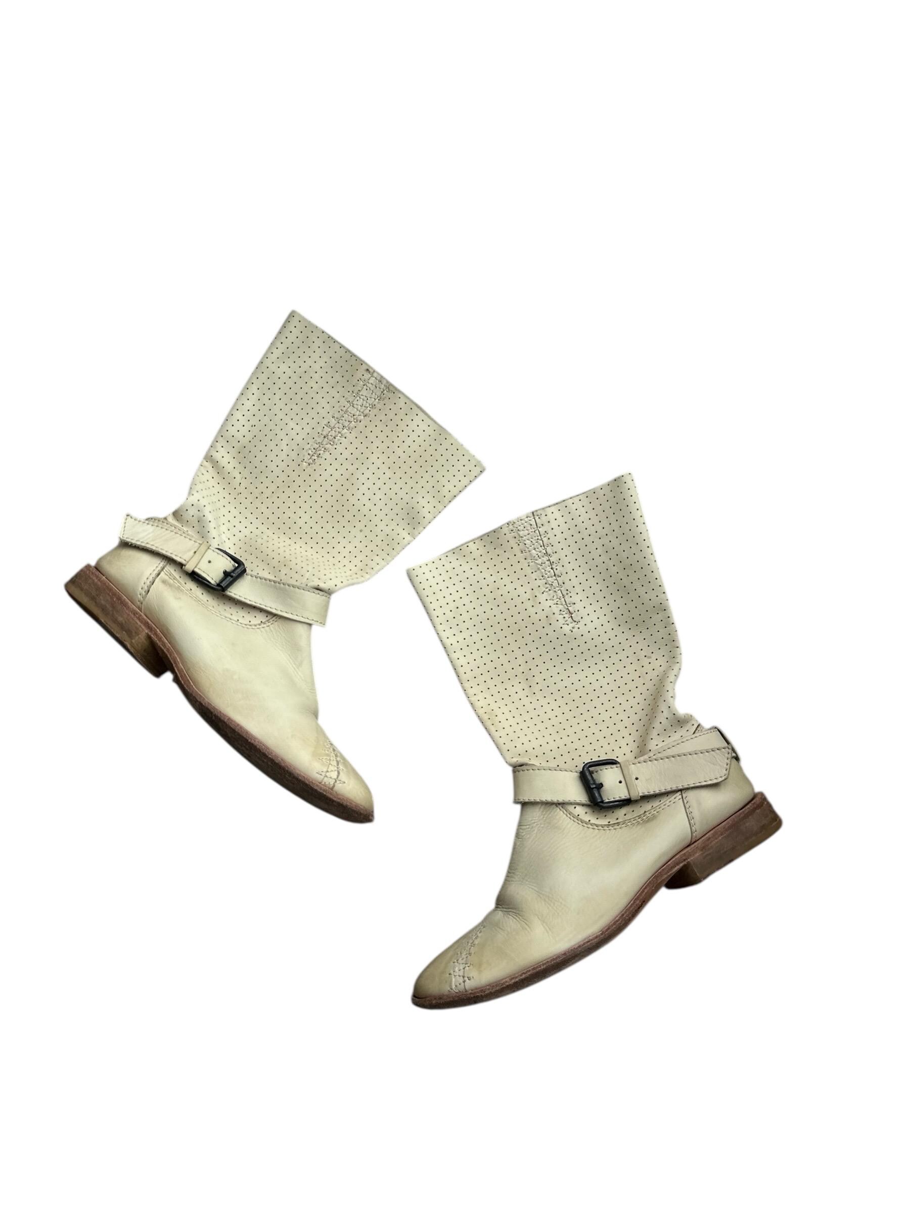 Vintage Marithé François Girbaud Leather Ankle Boots Women EU 39 