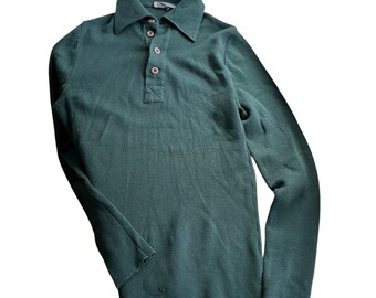 Vintage Ermenegildo Zegna-wollen herentrui met lange mouwen, maat S .