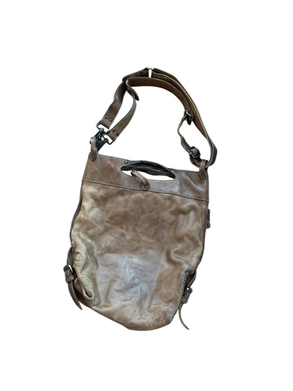 Vintage Aunts & Uncles Leather Shoulder Bag