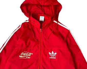 Vintage Adidas X Coca Cola Logo Nylon Light Jacket 90s - Etsy