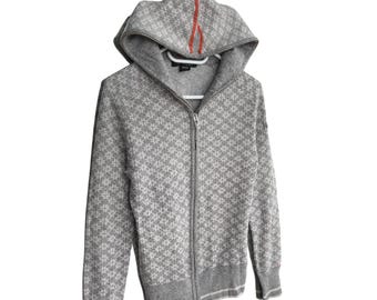 Kjus Woman Wool Blend Outdoor Zip Hoodie Sz S