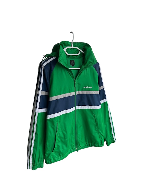 Vintage Adidas Firebird 00s Nylon Green Men