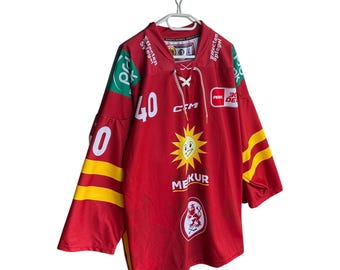 CCM Auténtico Düsseldorfer EG Hockey Jersey #40 D. Hegemann DEL Alemania Talla L
