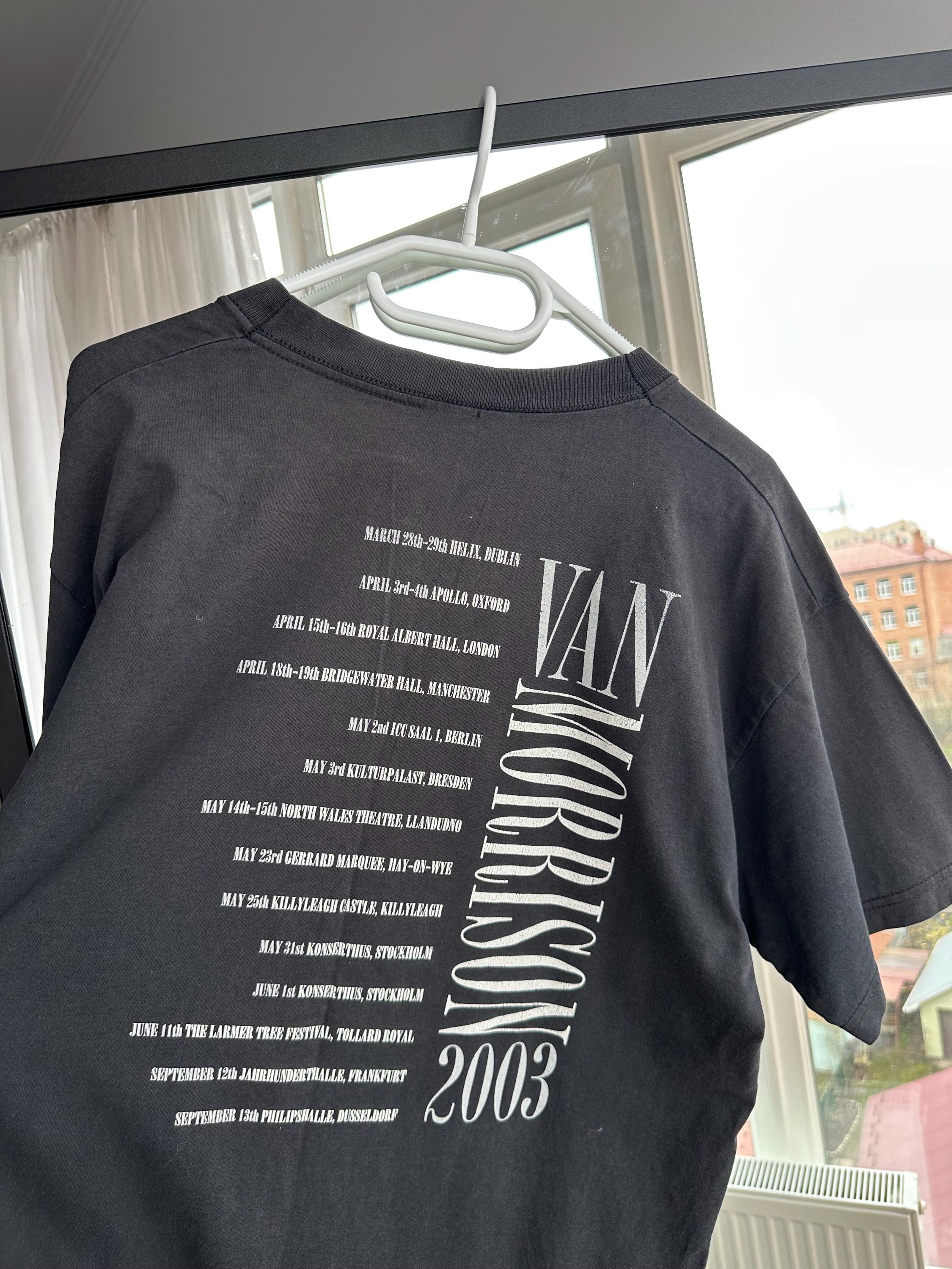 Van Morrison 2003 ヴィンテージ Tシャツ Vintage Van Morrison 2003 Tour T-shirt Sz L - Etsy New Zealand