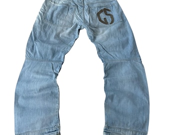 vintage G Star Raw Baggy Bootcut Jeans pour hommes taille L
