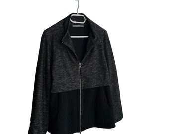 Transit Par Such Woman Wool Zip Jacket Sz M