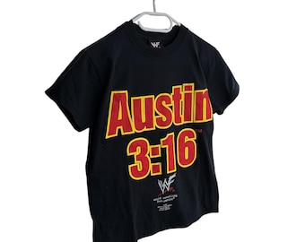 Camiseta vintage de lucha libre de Steve Austin 3:16 de la WWF de 2001