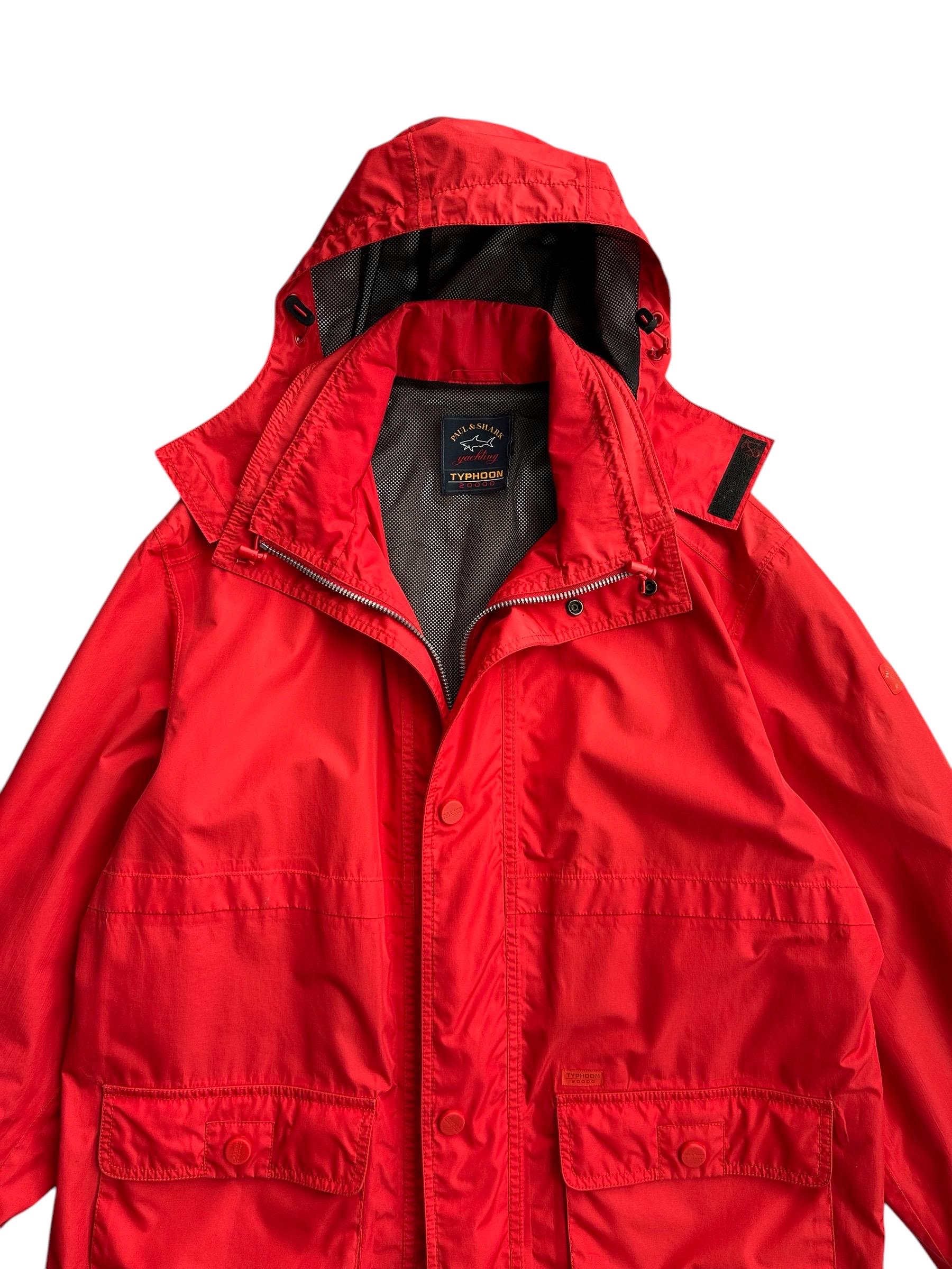 Vintage Paul & Shark Typhoon 20000 Red Windbreaker Jacket - Etsy