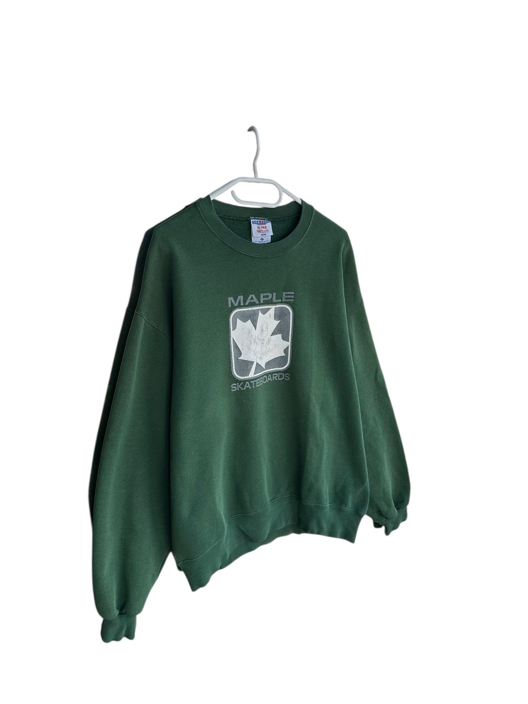 Vintage Maple Skateboard 90s SK8 Mens Sweatshirt Sz L - Etsy