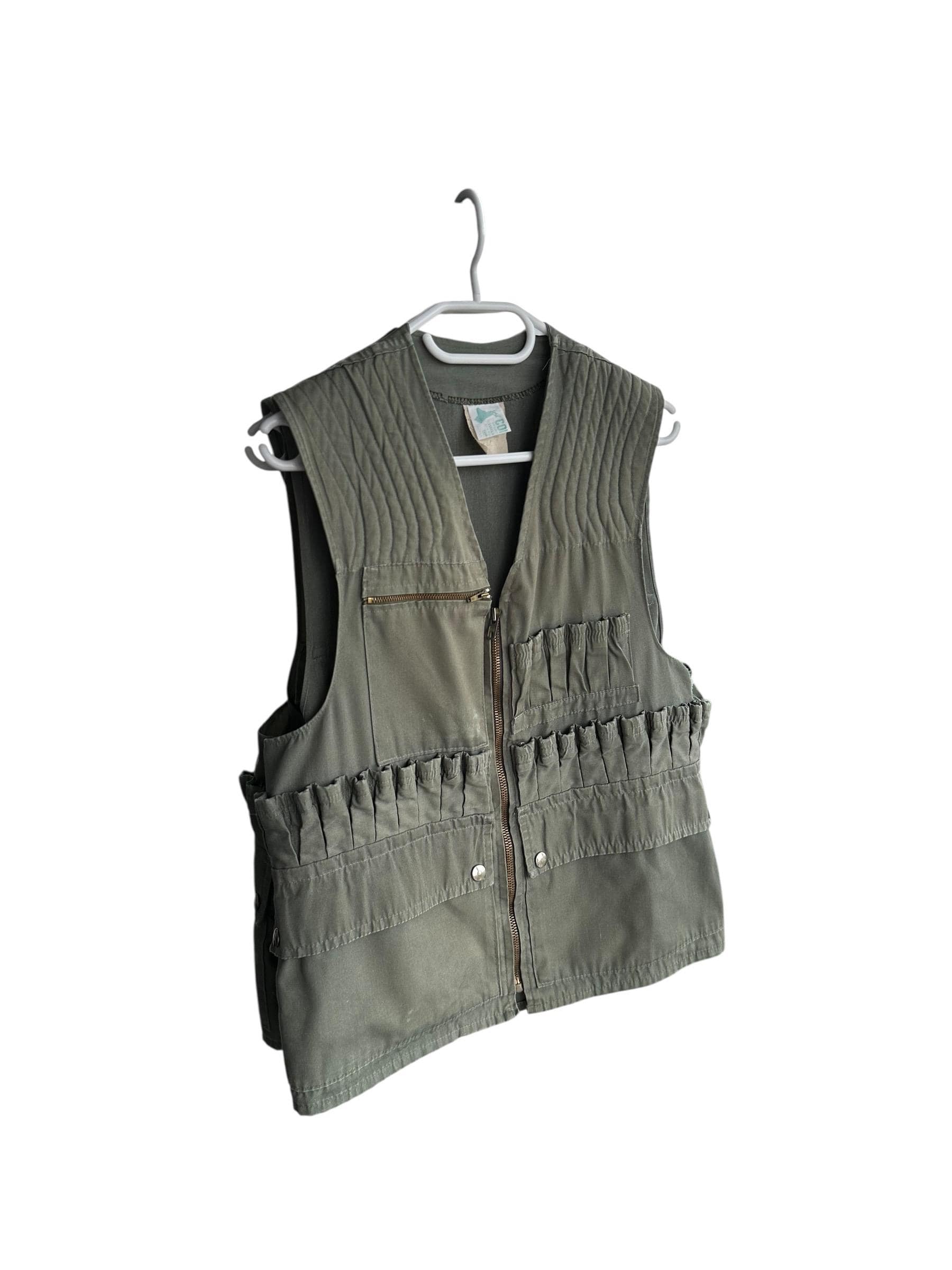 Vintage Colamtiss France 60s Hunting Multipocket Vest Sz S