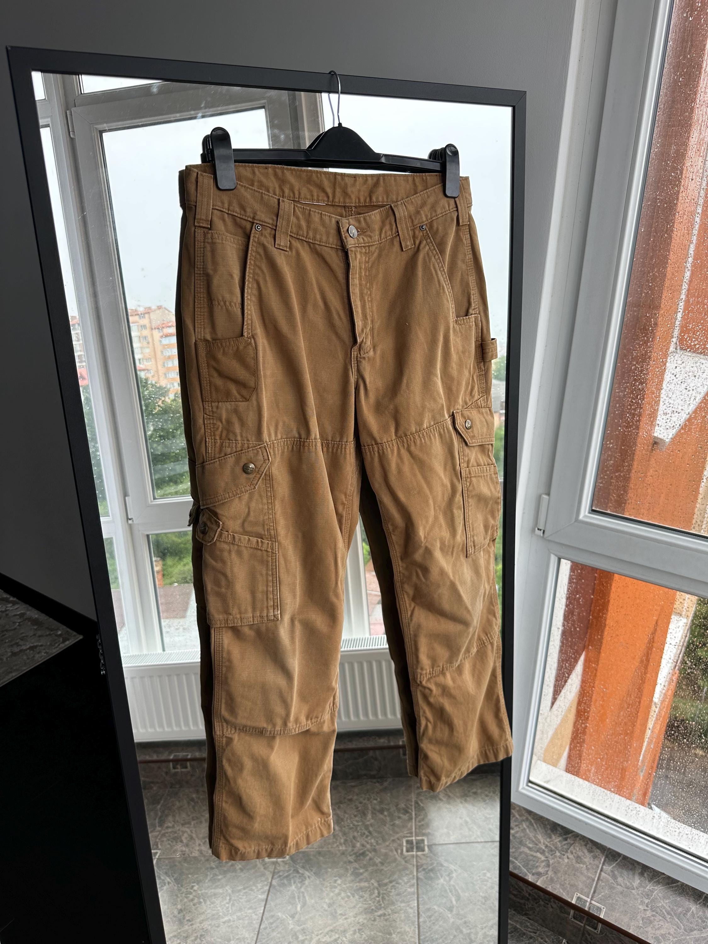 Vintage Carhartt Cargo Workwear Brown Cordura Pants Sz 32 - Etsy