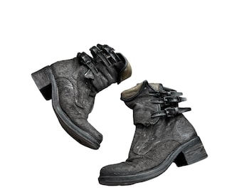 Vintage A.S.98 Airstep Leather Ankle Woman Boots Sz 39 EU 8.5 US