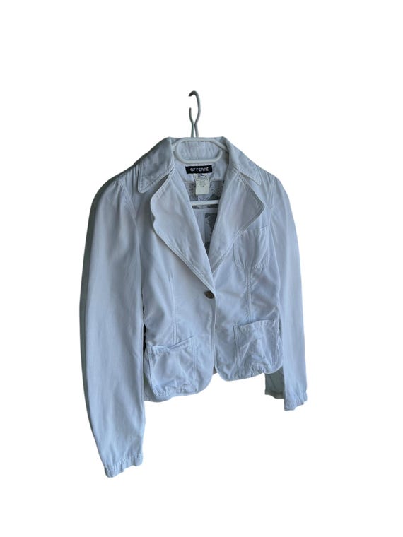 Gianfranco Ferré, Vintage Gianfranco Ferre Woman Big Logo One Button Jacket