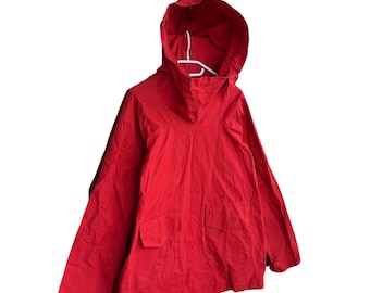 Vintage 80s Workwear Cotton Smock Anorak Jacket Sz L