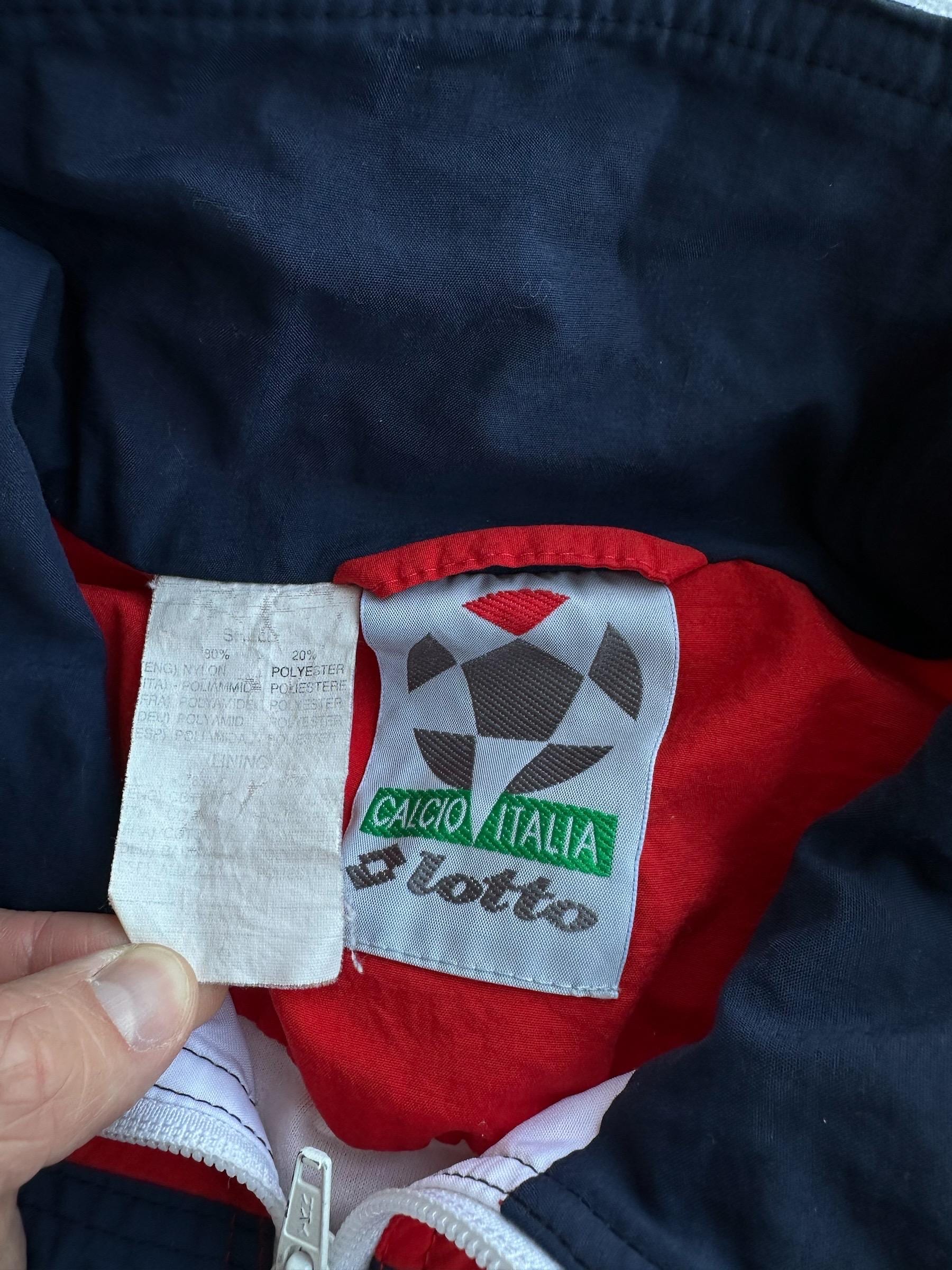 Vintage Lotto Calcio Italia Nylon Track Jacket - Etsy