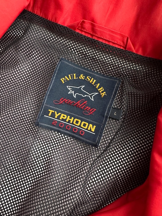 Vintage Paul & Shark Typhoon 20000 Red Windbreaker Jacket - Etsy