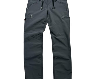 FHB Workwear Pants Blue Utility Carpenter Pants Zipper Detail Heavy Duty Sz M
