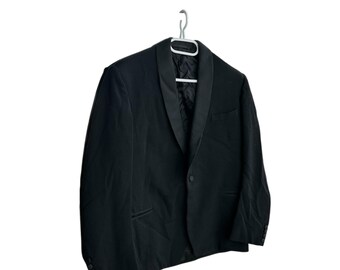 Chaqueta tipo blazer de lana vintage de estilo eduardiano de los años 40 para hombre, talla M.