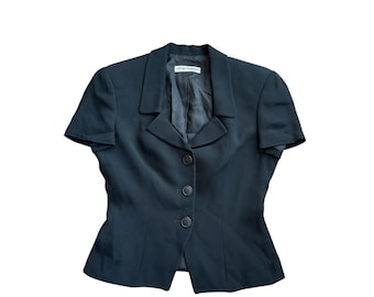 Vintage Emporio Armani Woman Sleeveless Blazer Jacket Sz S