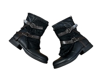 Vintage japońskie botki do kostki A.S.98 styl rozmiar 9 US