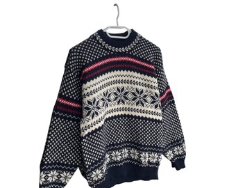 Vintage Steffner Sport Norway Wool Knitted Sweater Sz S