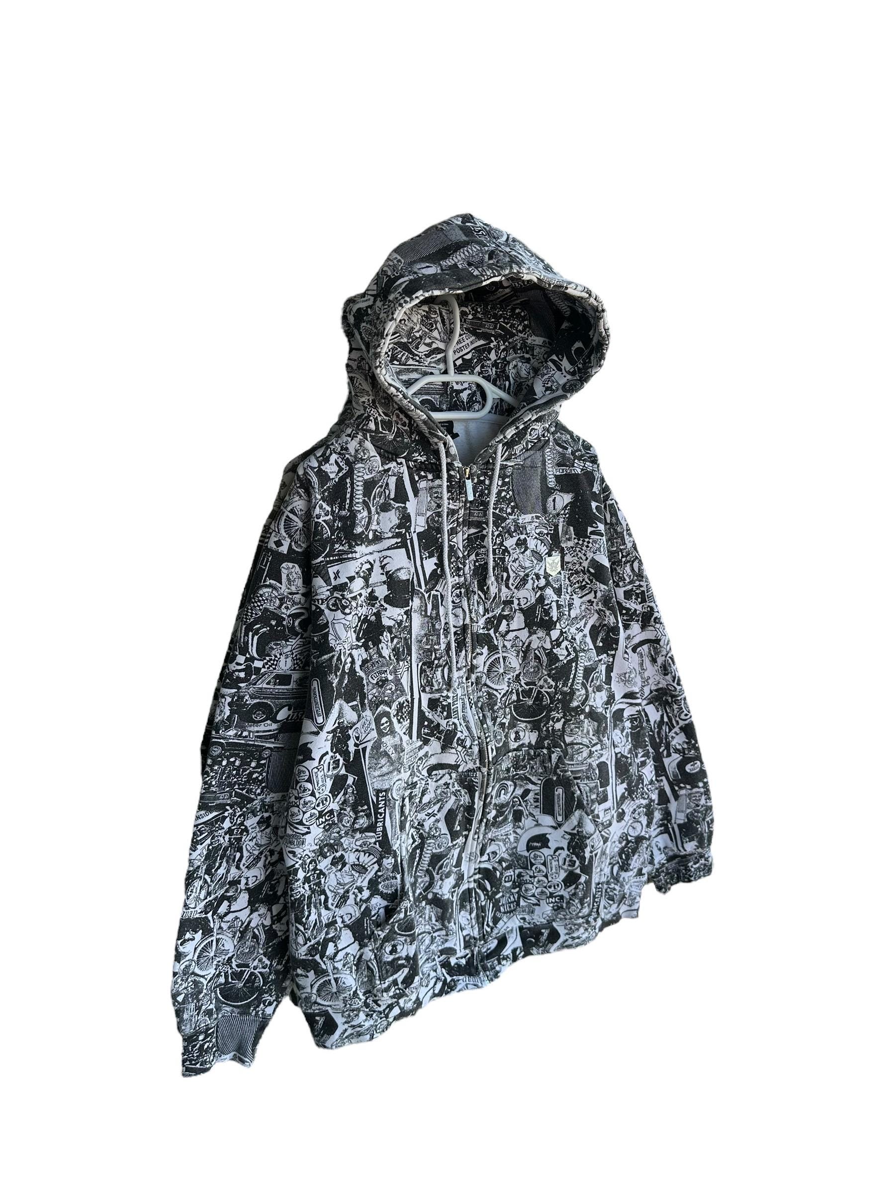 Vintage Forum Racing Zip up Hoodie Y2K Graffiti Motocross - Etsy