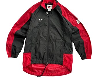Vintage Nike Nylon Big Swoosh Hooded Jacket - Etsy