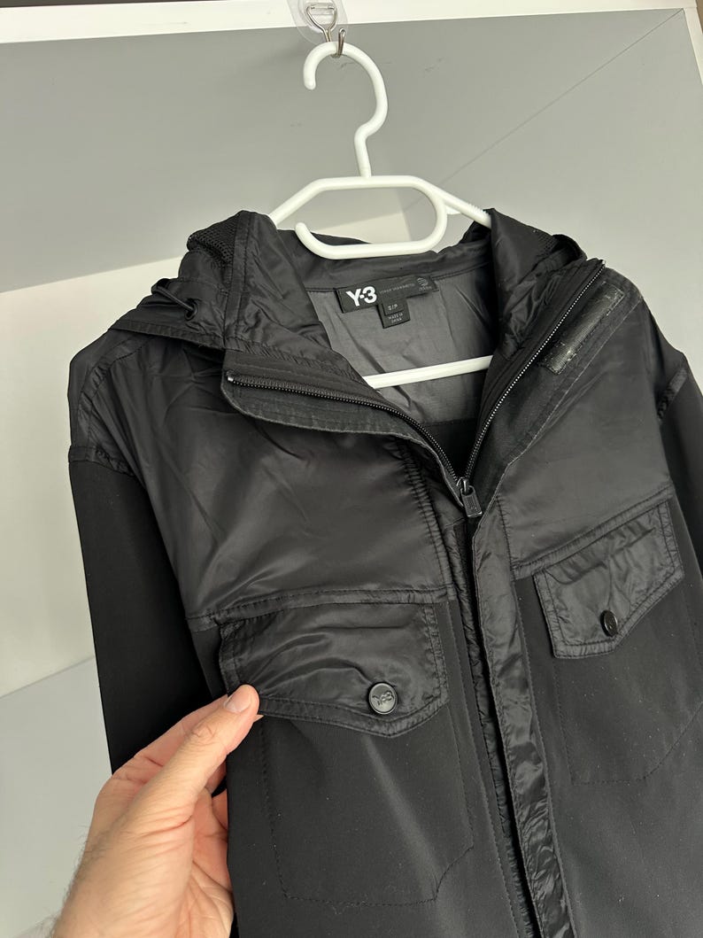Adidas Y-3 Yohji Yamamoto Herren Nylon Windbreaker Zip Jacke Gr. S Bild 5