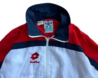 Vintage Lotto Calcio Italia Nylon Track Jacket - Etsy