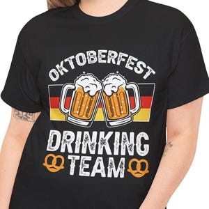 Oktoberfest Drinking Team Cotton Tee: Beer Festival Shirt