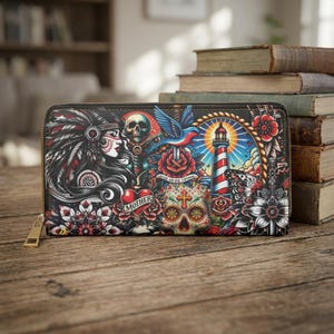 Ed Hardy Wallet - Etsy