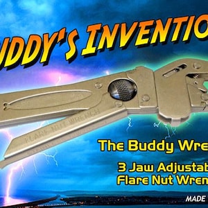 THE BUDDY WRENCH: A 3-Jaw Adjustable Flare Nut Wrench