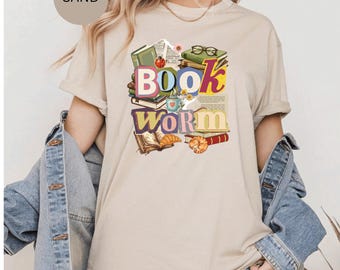 Book Worm Hoodie Sweatshirt T-Shirt, Funny Reader Quote Shirt, Book Lover Gift, Library Nerd Apparel, Reading Humor Unisex Graphic Top