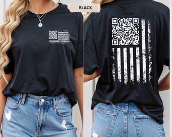QR Code FU Flag Hoodie, Sweatshirt, T-shirt, Funny gift, Gift for all season