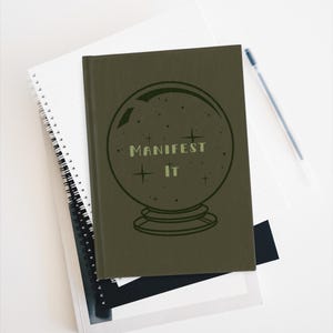 Manifest It Journal - Ruled Line, Intention Notebook, Manifestation Journal, Guided Journal, Law of Attraction Diary, Self-Discovery Journal