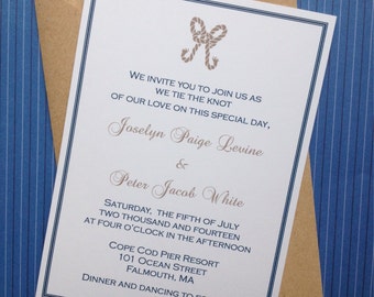 tie the knot invitations etsy