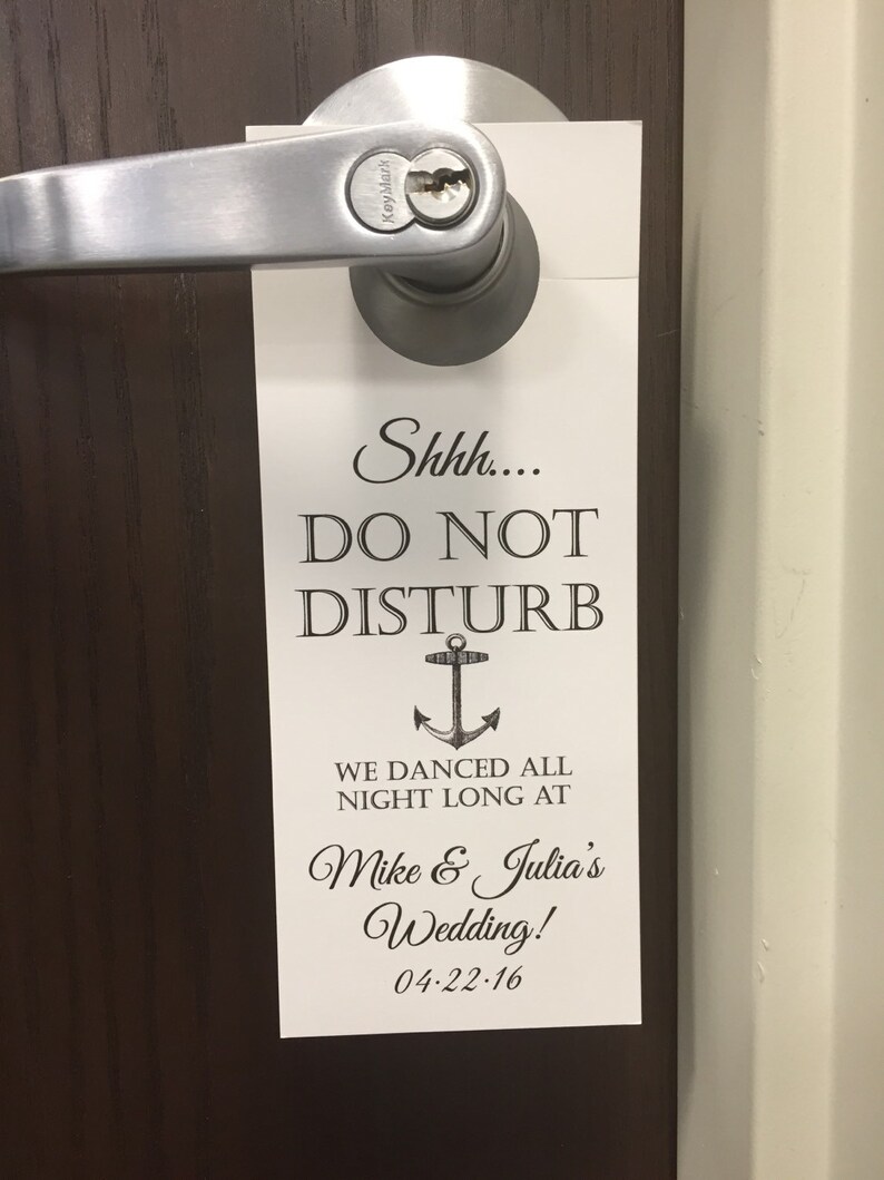 Wedding hotel door hangers anchor door hangers guest goodie Etsy