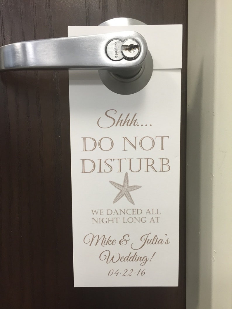 Wedding hotel door hangers starfish door hangers guest Etsy